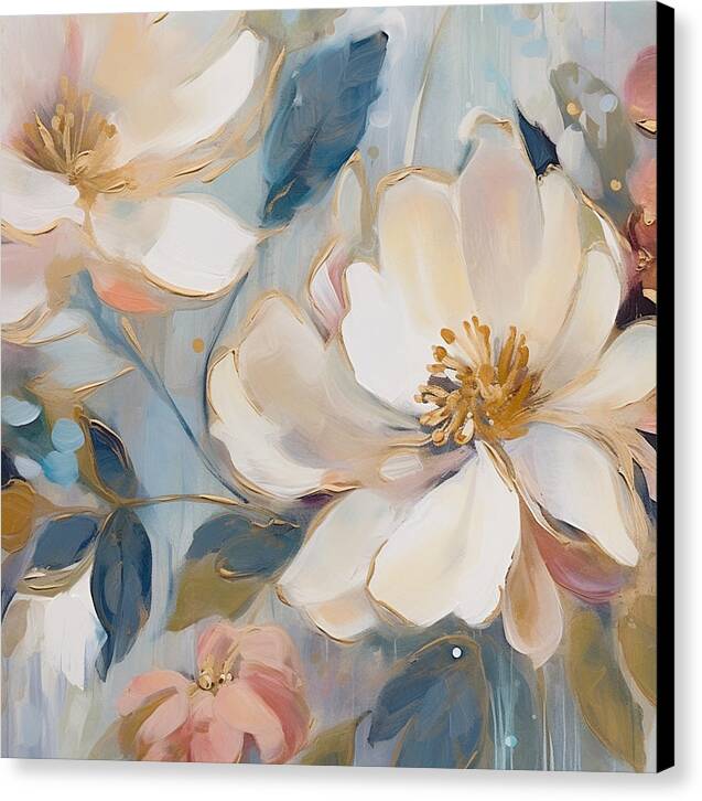 Brushstrokes of Blooms - Canvas Print