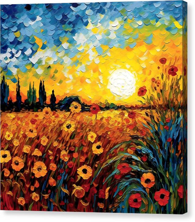 Brushstrokes of Sunshine - Canvas Print