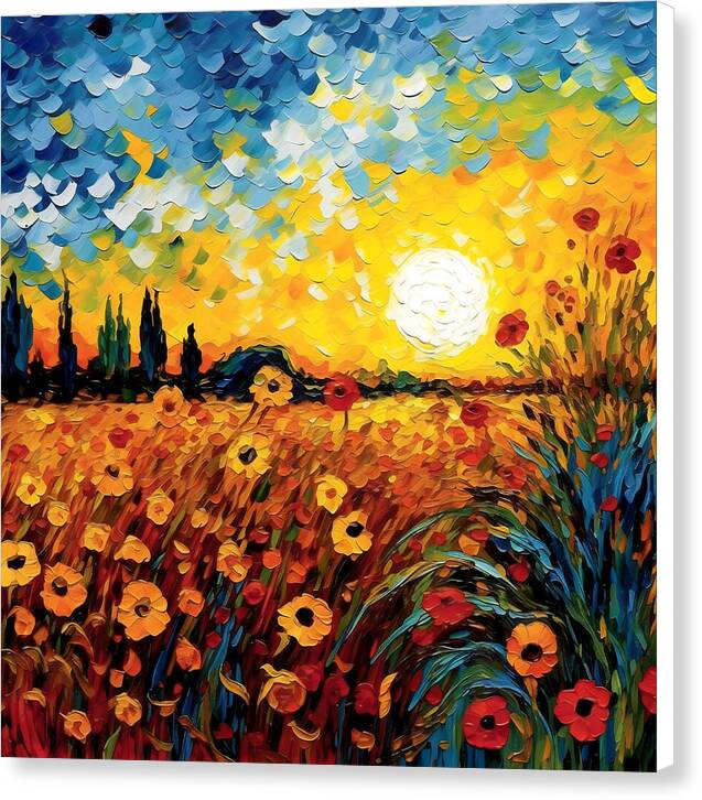 Brushstrokes of Sunshine - Canvas Print