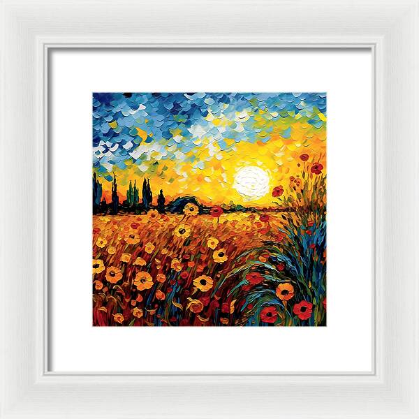 Brushstrokes of Sunshine - Framed Print