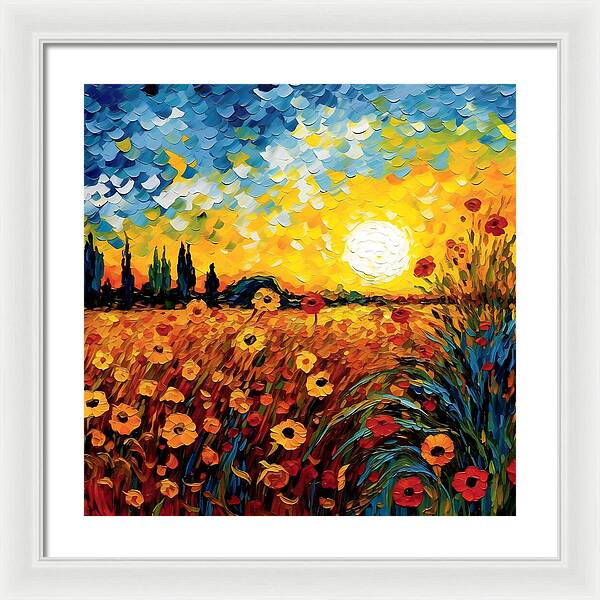 Brushstrokes of Sunshine - Framed Print