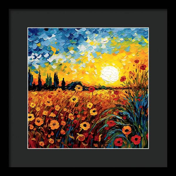 Brushstrokes of Sunshine - Framed Print