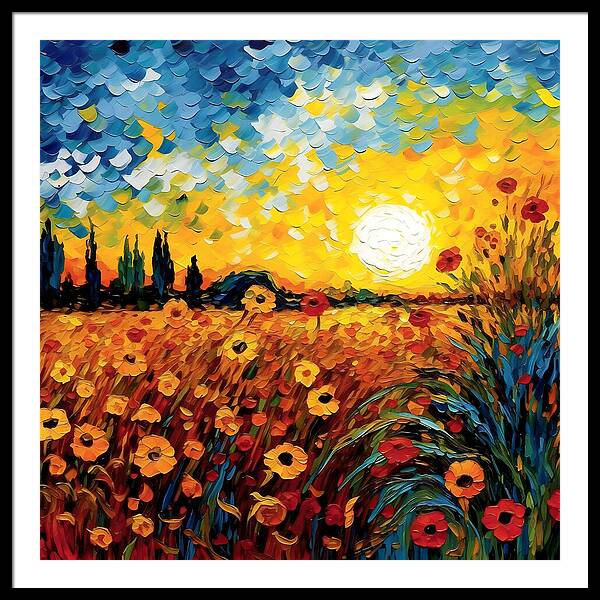 Brushstrokes of Sunshine - Framed Print