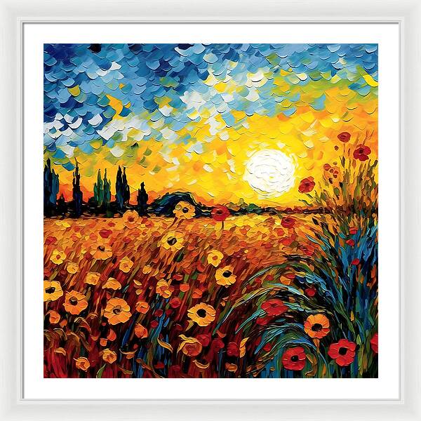 Brushstrokes of Sunshine - Framed Print