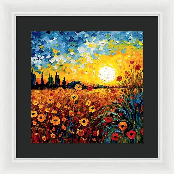 Brushstrokes of Sunshine - Framed Print
