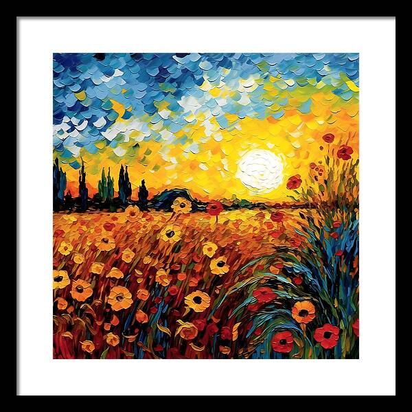 Brushstrokes of Sunshine - Framed Print