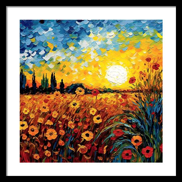 Brushstrokes of Sunshine - Framed Print