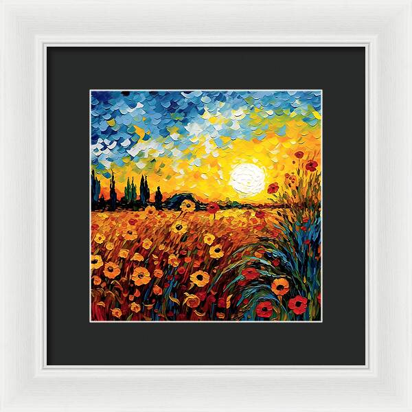 Brushstrokes of Sunshine - Framed Print