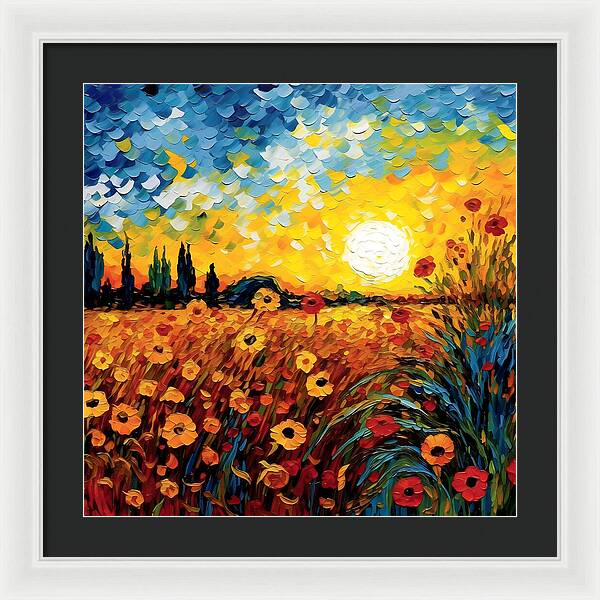 Brushstrokes of Sunshine - Framed Print