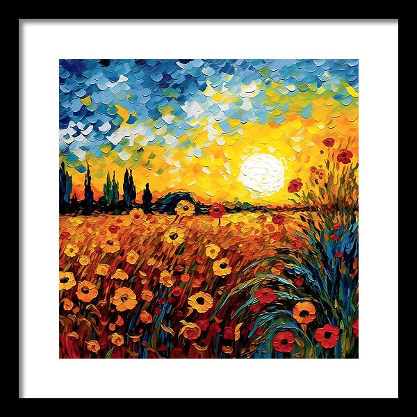 Brushstrokes of Sunshine - Framed Print