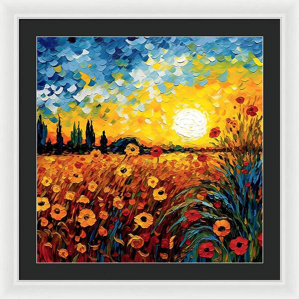 Brushstrokes of Sunshine - Framed Print