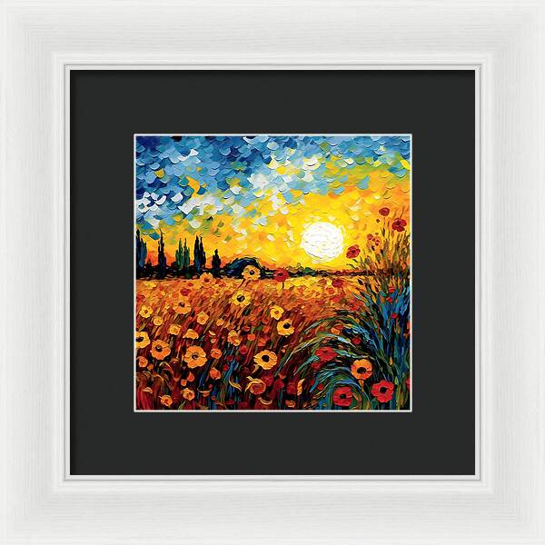 Brushstrokes of Sunshine - Framed Print