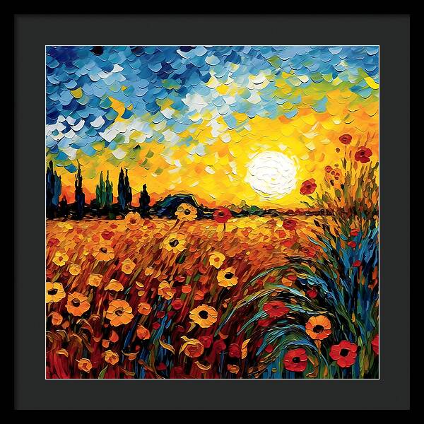 Brushstrokes of Sunshine - Framed Print