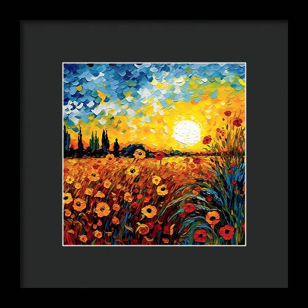 Brushstrokes of Sunshine - Framed Print