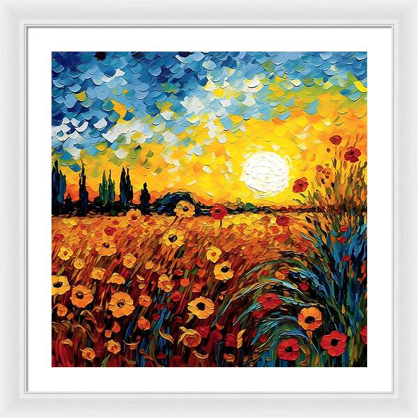 Brushstrokes of Sunshine - Framed Print