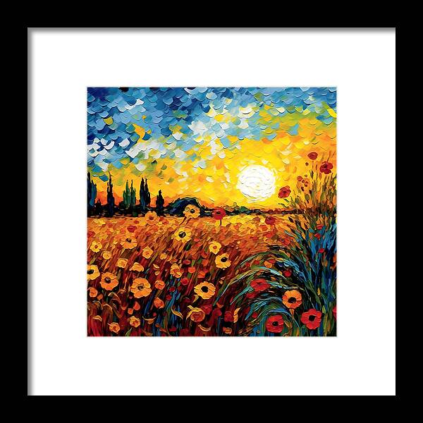 Brushstrokes of Sunshine - Framed Print