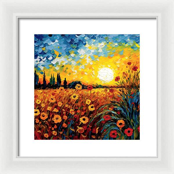 Brushstrokes of Sunshine - Framed Print