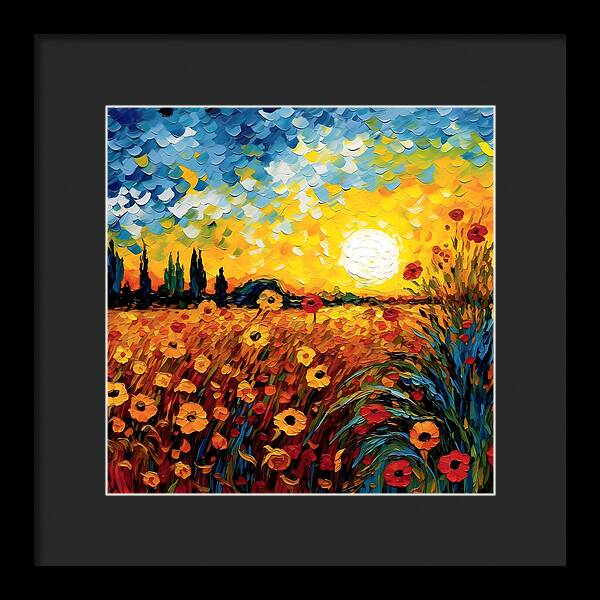 Brushstrokes of Sunshine - Framed Print