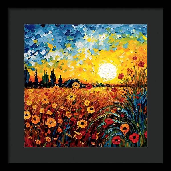 Brushstrokes of Sunshine - Framed Print