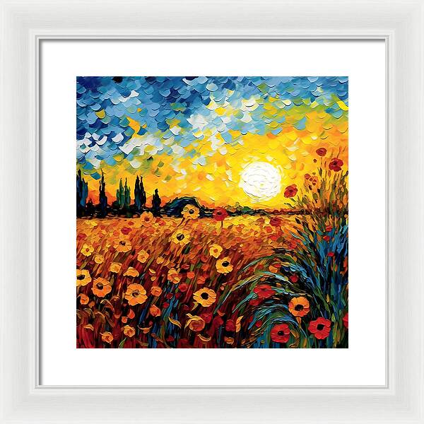 Brushstrokes of Sunshine - Framed Print