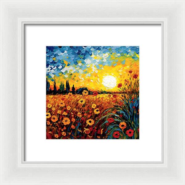 Brushstrokes of Sunshine - Framed Print