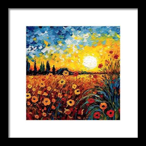 Brushstrokes of Sunshine - Framed Print