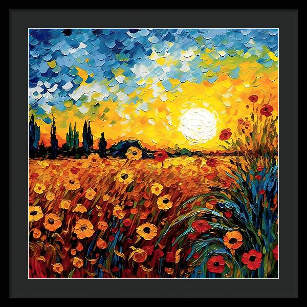 Brushstrokes of Sunshine - Framed Print