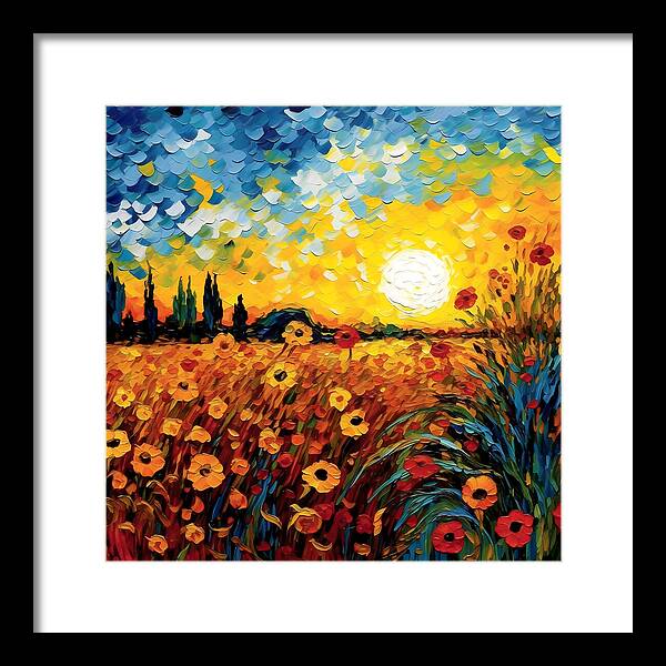 Brushstrokes of Sunshine - Framed Print