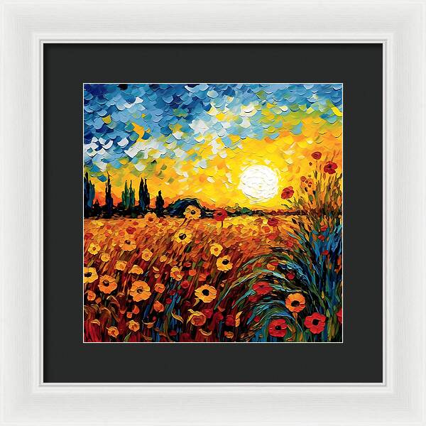 Brushstrokes of Sunshine - Framed Print