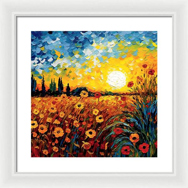 Brushstrokes of Sunshine - Framed Print