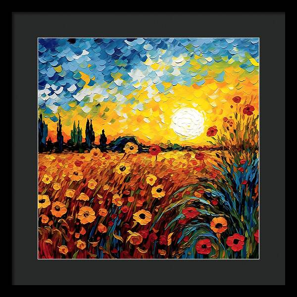 Brushstrokes of Sunshine - Framed Print