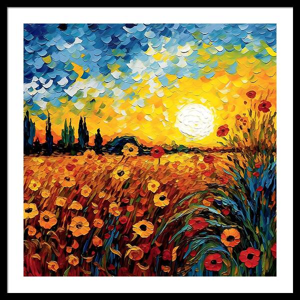 Brushstrokes of Sunshine - Framed Print