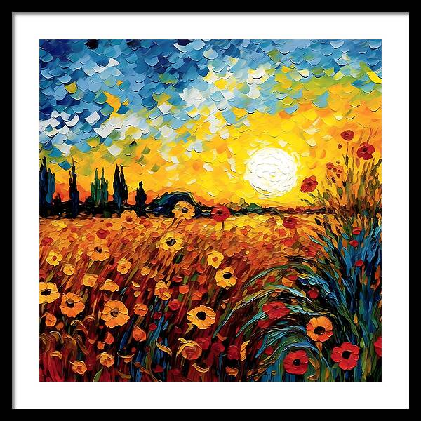 Brushstrokes of Sunshine - Framed Print