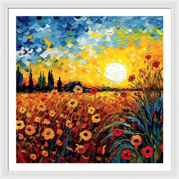 Brushstrokes of Sunshine - Framed Print