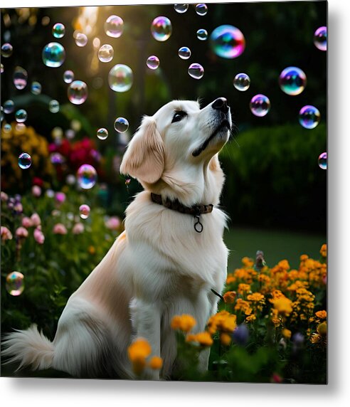 Bubbly Sunshine - Metal Print
