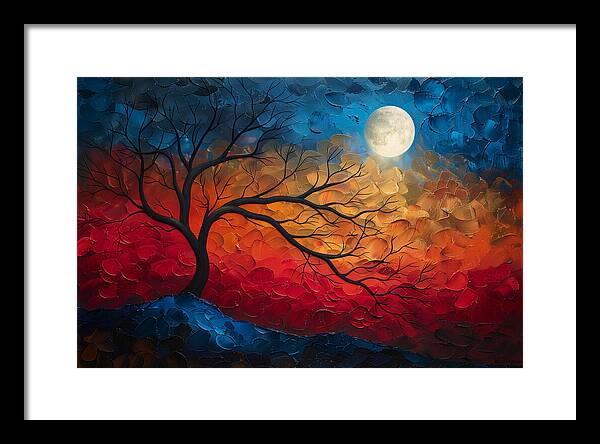 Burning Twilight - Framed Print