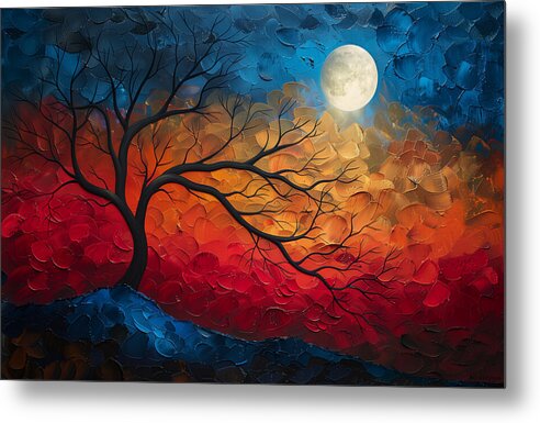 Burning Twilight - Metal Print
