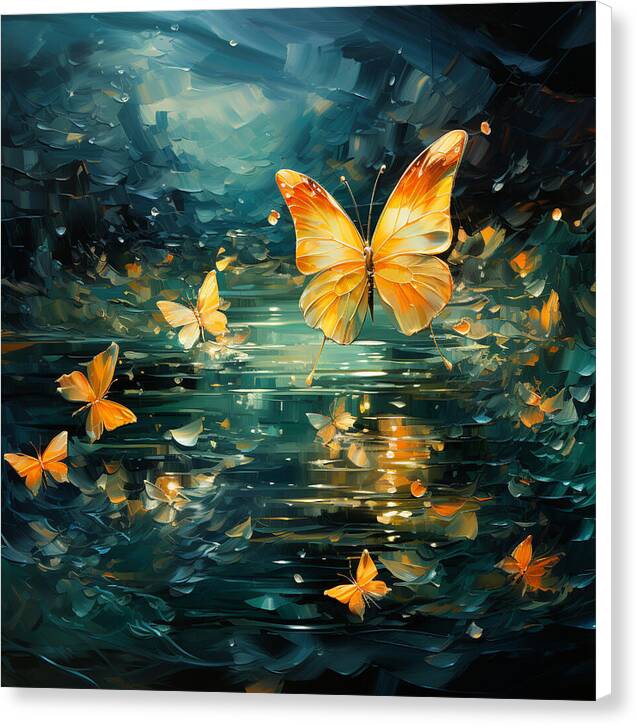 Butterfly Twilight - Canvas Print