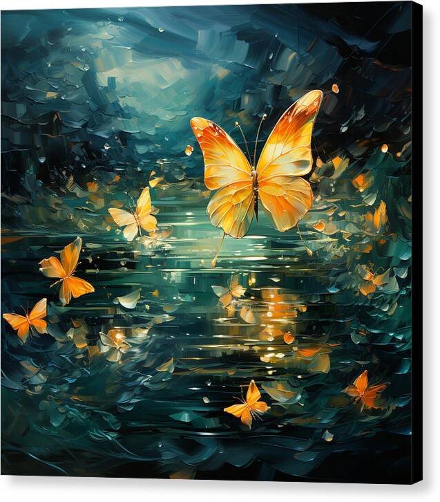 Butterfly Twilight - Canvas Print
