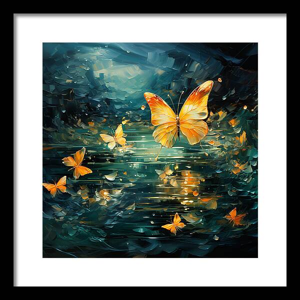 Butterfly Twilight - Framed Print