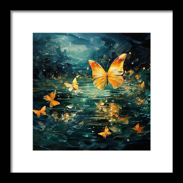 Butterfly Twilight - Framed Print