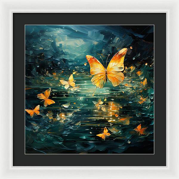Butterfly Twilight - Framed Print