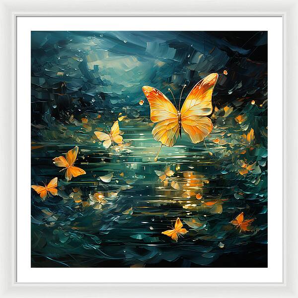 Butterfly Twilight - Framed Print