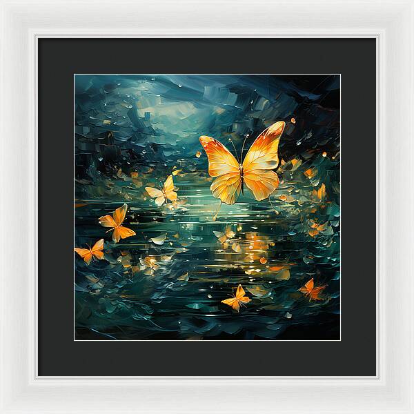 Butterfly Twilight - Framed Print