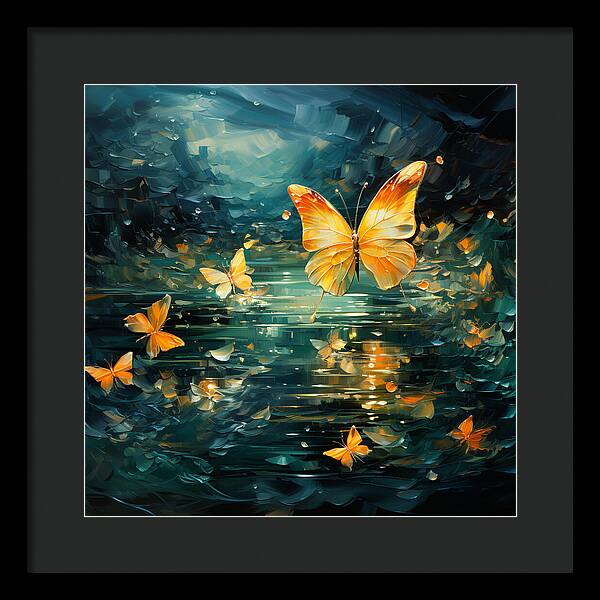Butterfly Twilight - Framed Print