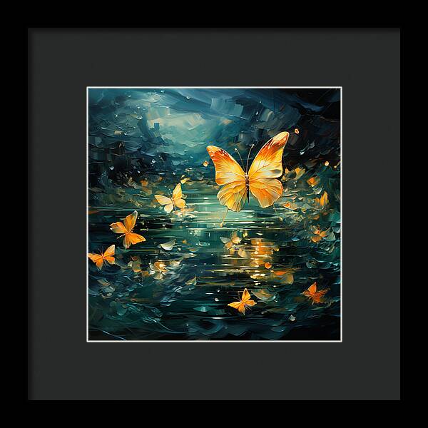Butterfly Twilight - Framed Print