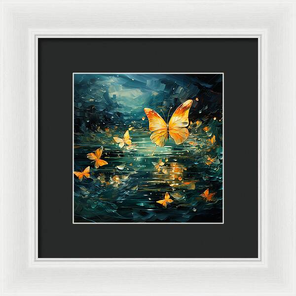 Butterfly Twilight - Framed Print