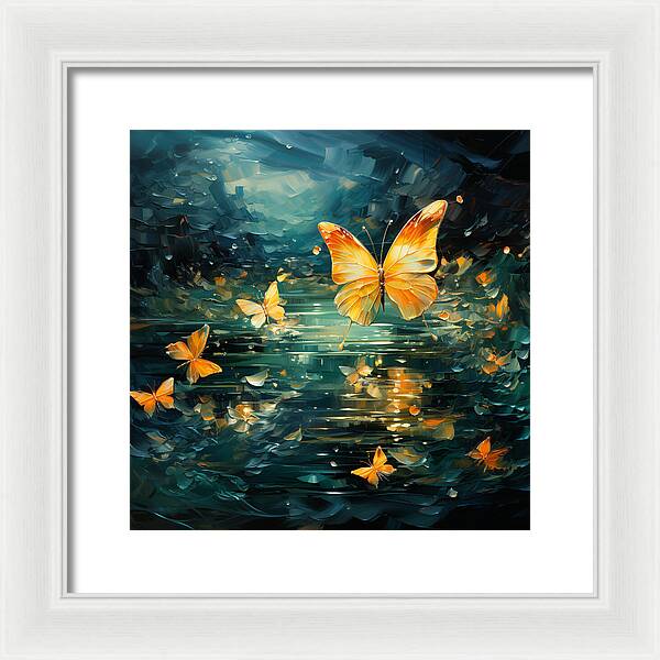 Butterfly Twilight - Framed Print