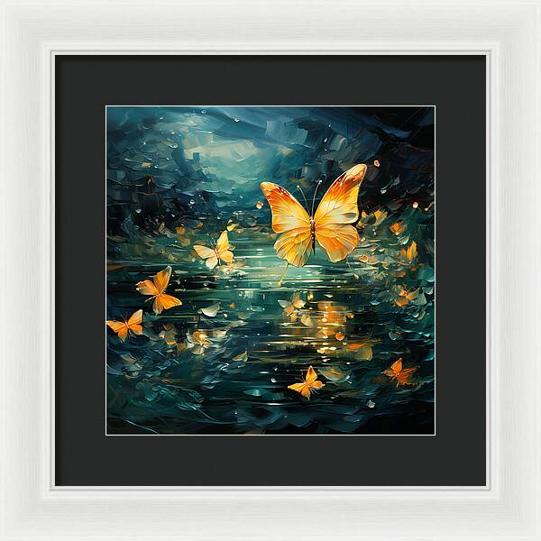 Butterfly Twilight - Framed Print