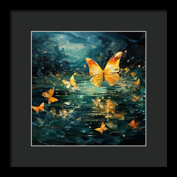 Butterfly Twilight - Framed Print